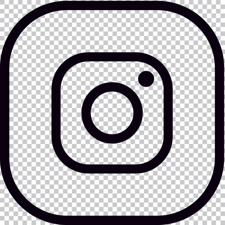 Contorno Instagram Logotipo Fondo Transparente PNG