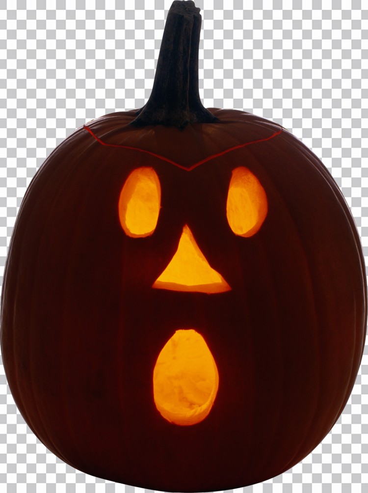 Feliz Halloween Cara Brillante Calabaza Png Fondo Transparente
