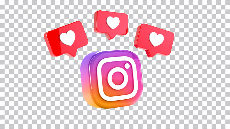 Instagram Logo Con Like Icono PNG