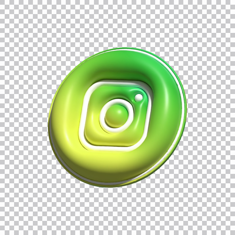 Verde Instagram  D Logo PNG Transparent Fondo